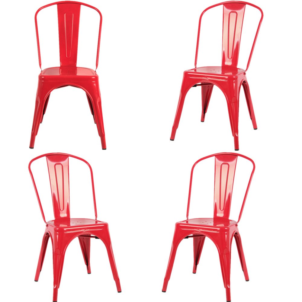 Amazon.com: Fancyhouse Set of 4 Tolix Style Dining Side Chair